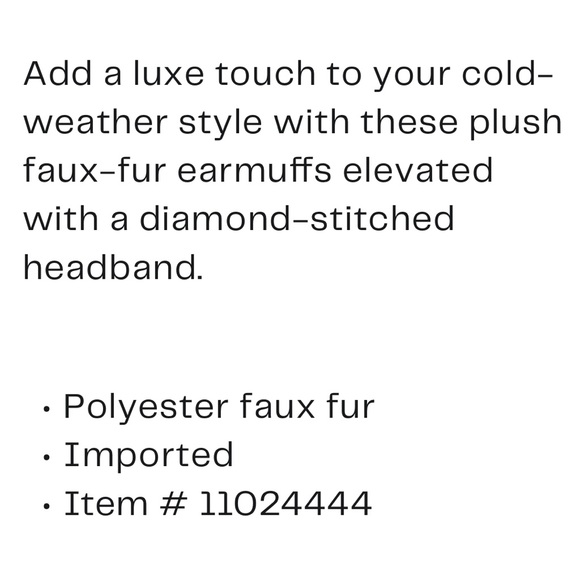 BCBG Black Faux Fur Hat with Pearl Accent - Picture 3 of 4